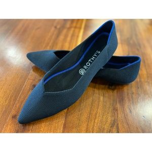 Like New Rothy's Size 12.5 Black Pointed-Toe Flats